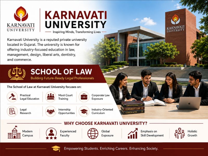 Karnavati University Law Fees 2026: Courses, Admission, Scholarships, Placements & Career Scope