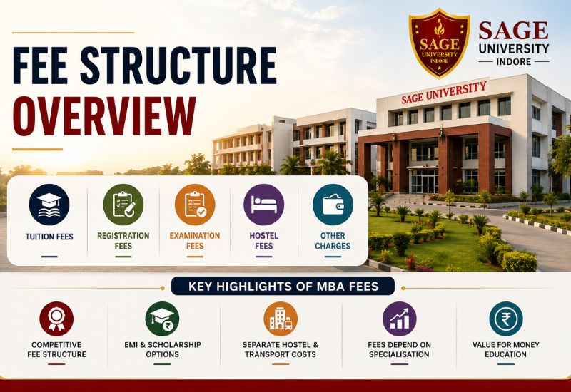 SAGE University Indore MBA Fees 2026