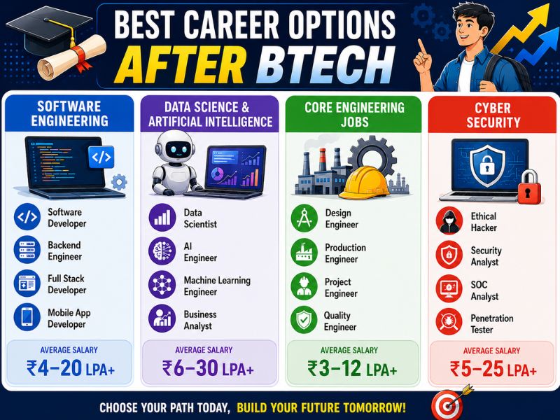 Best Career Options After BTech