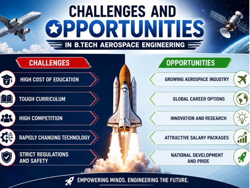 Challenges and Opportunities in B.Tech Aerospace Engineering