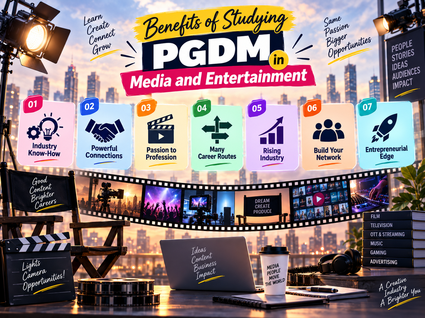 Benefits of Studying PGDM in Media and Entertainment