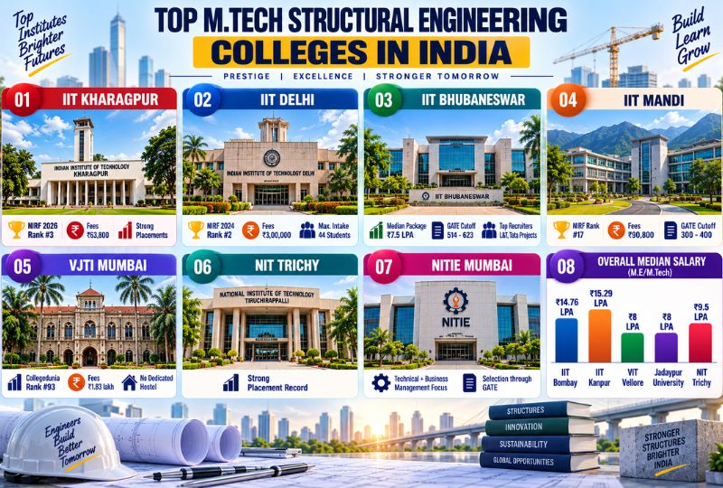 Top M.Tech Structural Engineering Colleges in India