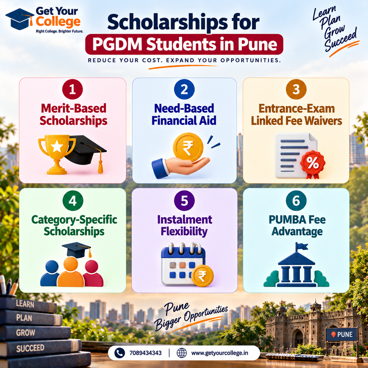 Scholarships for PGDM Students in Pune