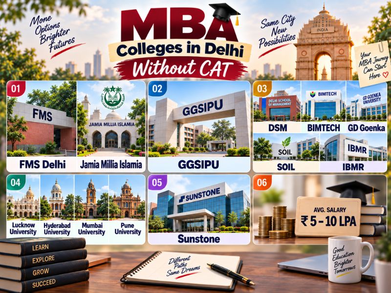 MBA Colleges in Delhi Without CAT