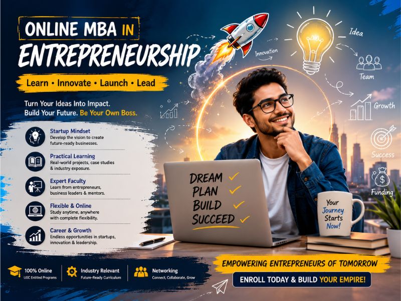 Online MBA in Entrepreneurship 2026 course details and career scope