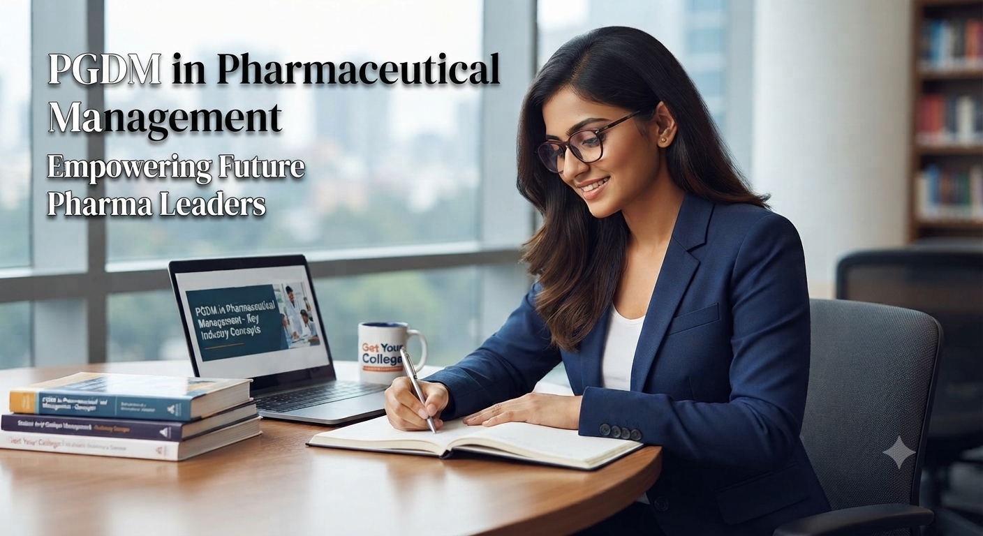 Student studying PGDM in Pharmaceutical Management at top business school