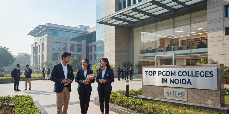 Top PGDM colleges in Noida campus and infrastructure view