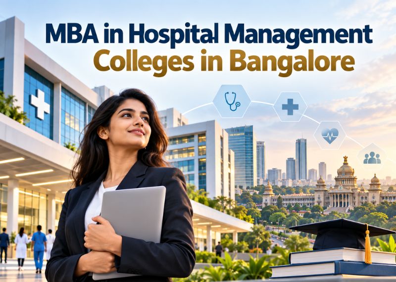 Students and healthcare professionals in a hospital administration seminar room in Bangalore