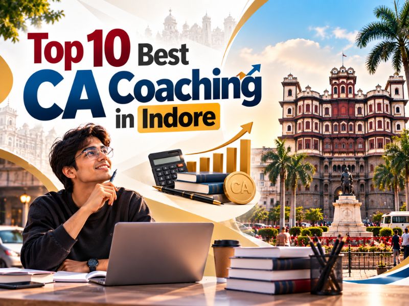 Chartered Accountancy aspirants studying in a modern classroom at a top CA coaching institute in Indore