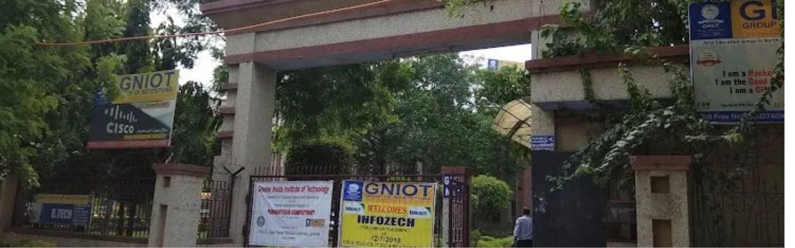 The front exterior of the GNIOT Group of Institutions building.
